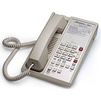 Teledex Diamond L2A 6 Two Line Guestroom Telephone Ash