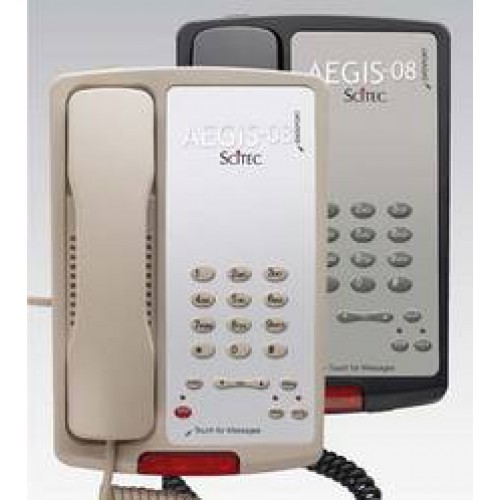 Scitec Aegis-PS-08 Single Line Speakerphone Hotel Phone Black 80012