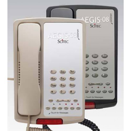 Scitec Aegis-TP-08 Two Line Speakerphone Hotel Phone Ash 89001