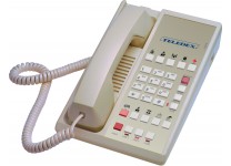 Teledex Diamond L2-10E 2 Line Guest Room Telephone Ash DIA67259