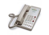 Teledex Diamond L2S 6 Two Line Guestroom Telephone Ash
