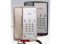 Scitec Aegis-3-08 Single Line Hotel Phone 3 Button Black 80302